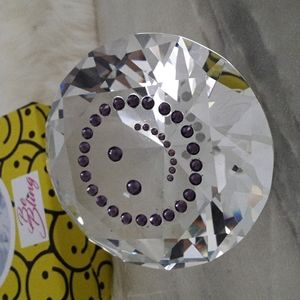 Be Bling Crystal Diamond Smiley Face Paper Weight New Emoji